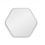 Зеркало в серебряной тонкой раме Hexagon S Silver (Хексаген)  Smal 60*54 см в интернет-магазине «Зеркала с подсветкой» фото